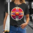 Zia-Symbol Im Retromodernenintage-Stil Im Bundesstaat New Mexico T-Shirt Geschenke für Sie