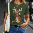 Reindeer Christmas Antlers Short Sleeve T-Shirt Geschenke für Sie