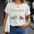 4. Geburtstag T-Shirt, Ich Bin Schon 4 Jahre Monster Motiv Geschenke für Sie