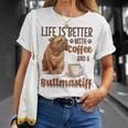 Bullmastiff-Hunderasse Das Leben Ist Besser Mit Kaffee Und Einem T-Shirt Geschenke für Sie