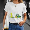 Children's 1St Birthday Ich Bin Schon 1 Jahre Tractor Tractor T-Shirt Geschenke für Sie