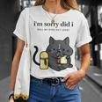 I'm Sorry Did I Roll My Eyes Out Loud Sarkastische Katze T-Shirt Geschenke für Sie