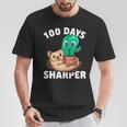 100 Tage Schärfer Kaktus 100 Tage Schärfer 100 Schultag T-Shirt Lustige Geschenke