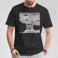 Alien Ufo Cat T-Shirt Lustige Geschenke