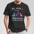 Alpaca And Lamas Mir Reichts Ich Geh Alpacas Strokes T-Shirt Lustige Geschenke