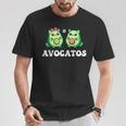 Avogato Avocado Paar Katze Kätzchenegan Avocatos T-Shirt Lustige Geschenke
