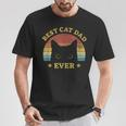Bester Katzenfater Ever Best Cat Father Idea For Cats D T-Shirt Lustige Geschenke