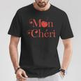 Cute Cherry Mon Cheri France Slogan Travel T-Shirt Lustige Geschenke