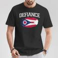 Defiance Oh Ohio Flagge Vintage Usa Sport Herren Damen T-Shirt Lustige Geschenke