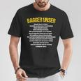 Excavator Digger Driver Saying Digger Leader Tiefbau Fun T-Shirt Lustige Geschenke