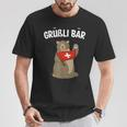 Grüßli Bear Swiss Grüezi Grizzly Bear T-Shirt Lustige Geschenke