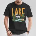Lake Life Angeln Bootfahren Segeln Lustig Outdoor T-Shirt Lustige Geschenke