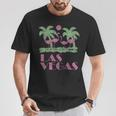 Las Vegas Flamingo Palmenmotiv T-Shirt, Trendiges Sommeroutfit Lustige Geschenke