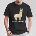 No Drama Lama Fun For Lama & Alpaka Fans T-Shirt Lustige Geschenke