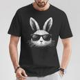 Ostertag Hasengesicht Mit Sonnenbrille Herren Jungen Kinder Ostern T-Shirt Lustige Geschenke