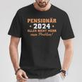 Pensionär 2024 Nicht Mein Problem Rentner T-Shirt Lustige Geschenke