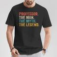 Professor Man Myth Legend Professoratertag T-Shirt Lustige Geschenke