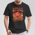 Red Hot Lover Pizza Chilisauce Scharfes Essen Bekleidung T-Shirt Lustige Geschenke