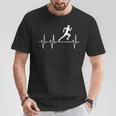 Running Jogger Heartbeat Heartbeat Outfit Sport T-Shirt Lustige Geschenke