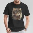 Steampunk Cat Kitten Steam Punk T-Shirt Lustige Geschenke