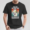 Unicorn Geh Mir Aus Dem Weg Du Unnötiger Sozialkontakt German S T-Shirt Lustige Geschenke