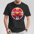 Zia-Symbol Im Retromodernenintage-Stil Im Bundesstaat New Mexico T-Shirt Lustige Geschenke