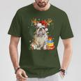 English Bulldog Christmas Dog Reindeer T-Shirt Lustige Geschenke