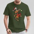 Reindeer Rudolf Christmas Xmas T-Shirt Lustige Geschenke