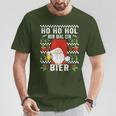 Ho Ho Hol Mir Mal Ein Bier Christmas Slogan T-Shirt Lustige Geschenke
