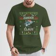 Zander Claus Christmas Jumper For Fishermen Christmas T-Shirt Lustige Geschenke