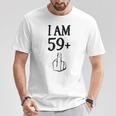 I Am 59 Plus 1 Lustiger 60 Geburtstag 1960 1961 T-Shirt Lustige Geschenke
