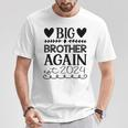 Beförderung Zum Big Brother Est 2024 Baby Unterwegs T-Shirt Lustige Geschenke