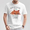 Cute Meine Motivation Und Ich Leben Zur Zeit Getrennt German T-Shirt Lustige Geschenke