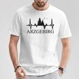 Erzgebirge Heartbeat Forest Motif Arzgebirg Für Erzgebirger T-Shirt Lustige Geschenke