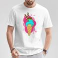 Summer Dessert Ice Cream Cone Waffle Ice Cream S T-Shirt Lustige Geschenke