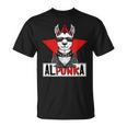 Alpunka Punk Alpaca Lama Punk Rock Rocker Anarchy T-Shirt