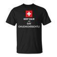 Chuchichäschtli Swiss Swiss German Black T-Shirt