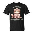 Katze Kein Morgenmensch T-Shirt