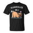 Klimakiller No 1 Cute Pug Dog Lover T-Shirt