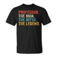 Professor Man Myth Legend Professoratertag T-Shirt