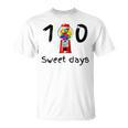 100 Süße Schultage Kaugummiautomat Lehrerin Studentin T-Shirt