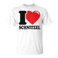 I Love Schnitzel Ich Liebe Schnitzel Schnitzel T-Shirt