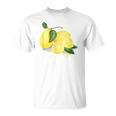 Watercolour Picture On Lemon T-Shirt