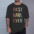 Best Karl Ever Retro Vintage First Name T-Shirt Geschenke für Ihn