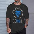 Detroit 313 Lion T-Shirt Geschenke für Ihn
