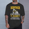 Digger Driver In Retirement Retirement Pensioner Digger T-Shirt Geschenke für Ihn