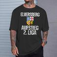 Elversberg Saarland Sve 07 Fan 2 League Aufsteigung 2023 Football T-Shirt Geschenke für Ihn