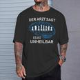 Chess Player Der Arzt Sagt Es Ist Unheilbar German Language T-Shirt Geschenke für Ihn