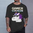Gamer Cousin Einhorn Pixel Geschenk Multiplayer Nerd Geek T-Shirt Geschenke für Ihn