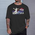Handball Hrvatska Croatia T-Shirt Geschenke für Ihn